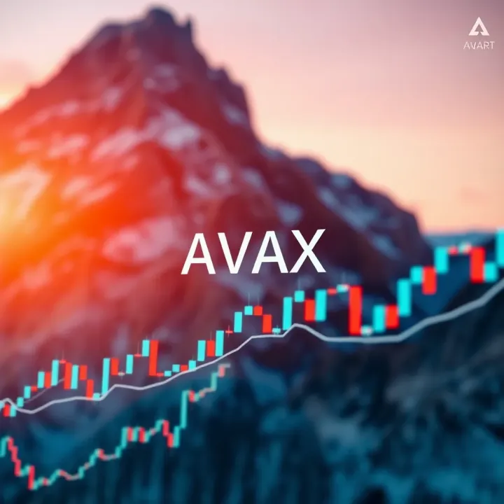 Technical analysis chart indicating potential future movements of Avalanche coin price with risk factors