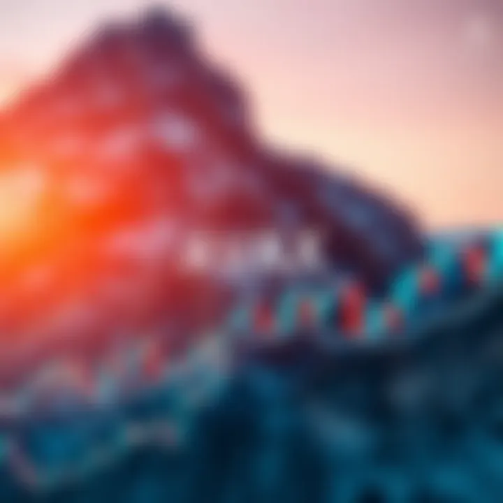 Technical analysis chart indicating potential future movements of Avalanche coin price with risk factors