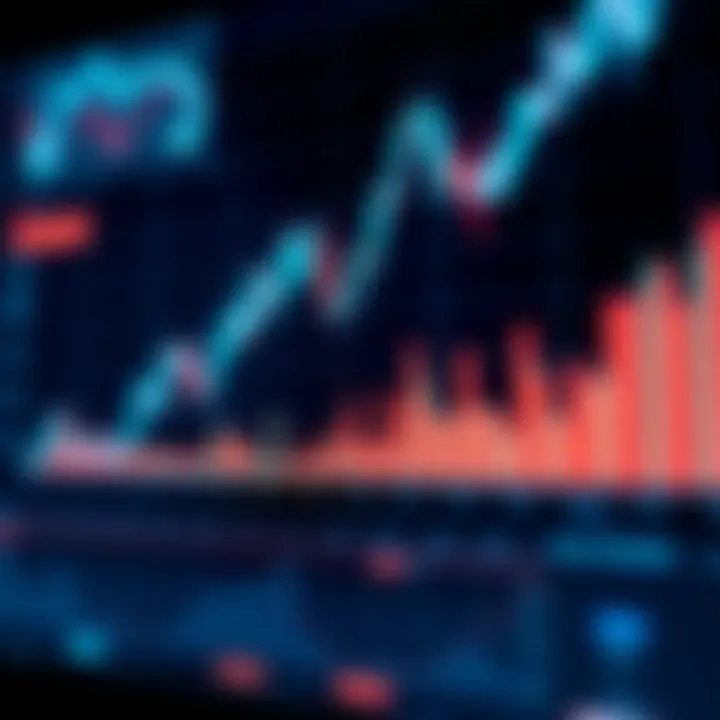 Graph showing growth trends and financial charts representing copy trading activity