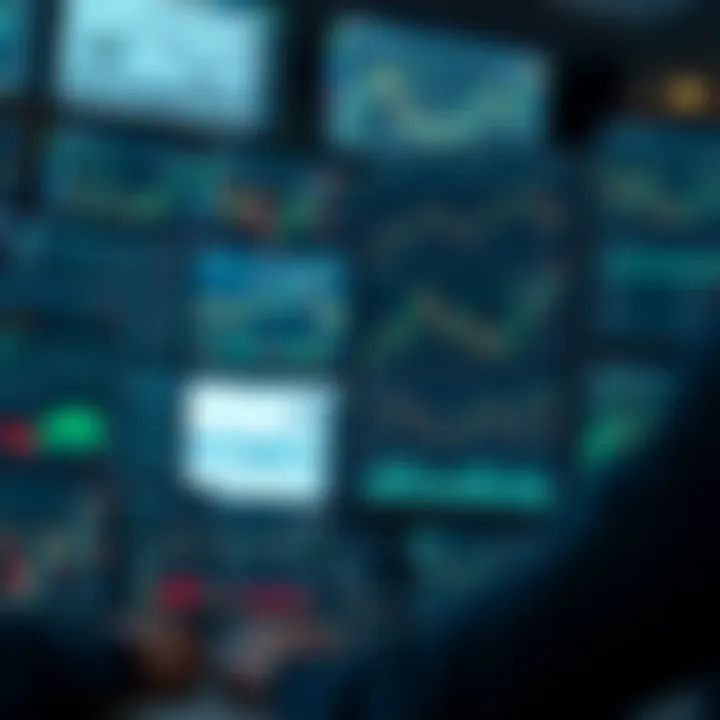 Illustration showing various digital trading platform interfaces with charts and analytics tailored for Nigerian investors