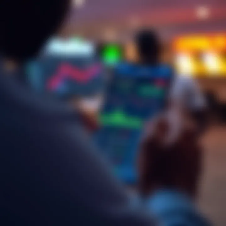 Person using a smartphone to review investment portfolio and monitor stock performance