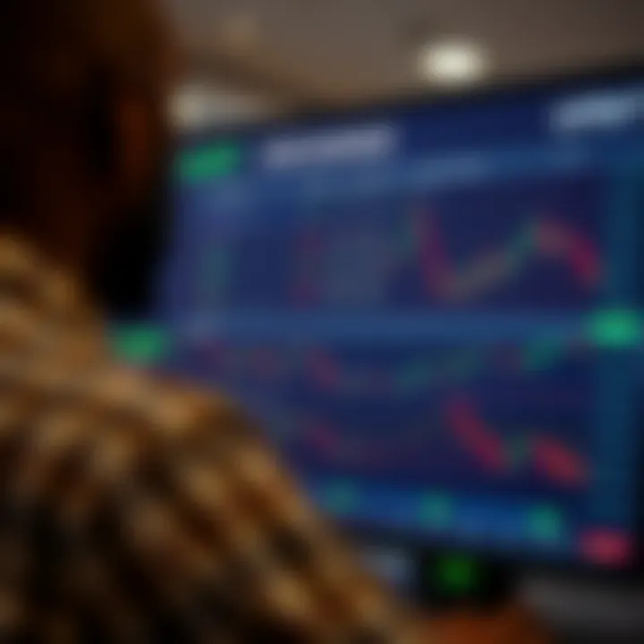 User interface of Upbit exchange showing various cryptocurrency trading pairs and market charts