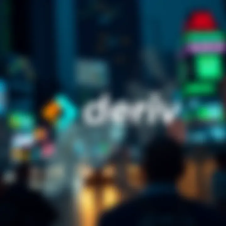 Deriv Logo Highlighting Influence on Nigerian Trading Market and Brand Positioning Deriv logo integrated with Nigerian market elements illustrating brand identity and impact on local trading community