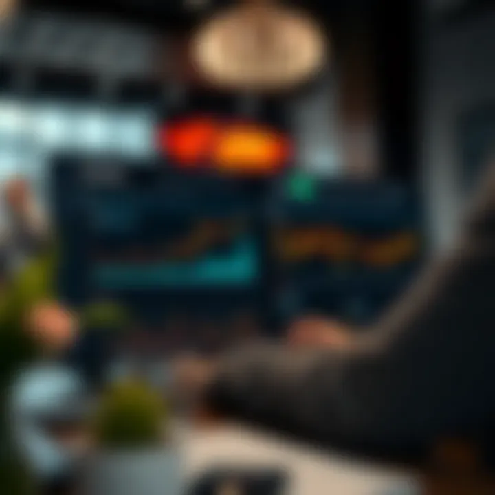 Digital interface displaying investment portfolio analytics and risk management tools