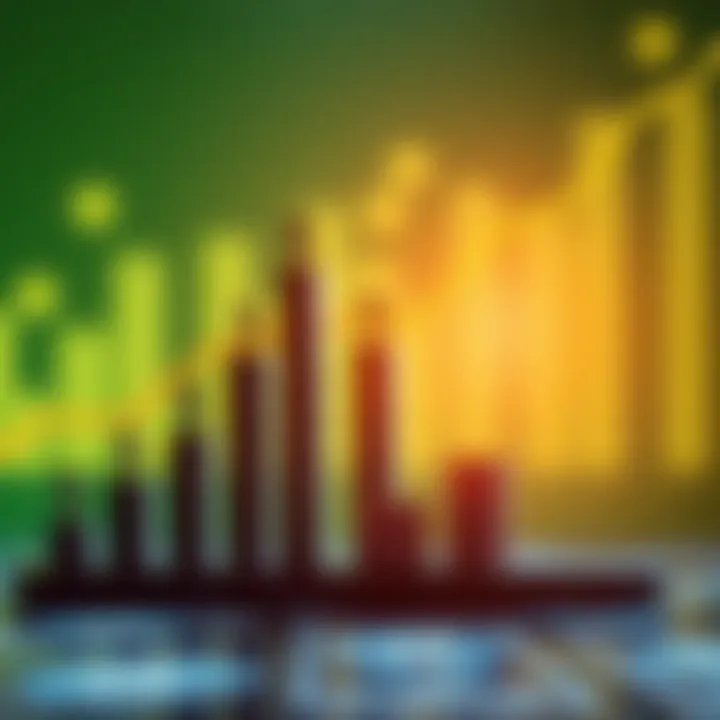 Illustration showing financial growth concept with rising bar charts and currency symbols representing Finotive funding in Nigeria