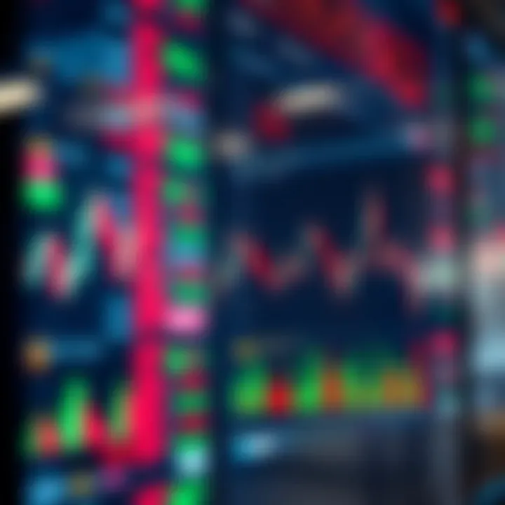 Illustration of forex trading charts with Nigerian Naira symbols and market trends on digital screens