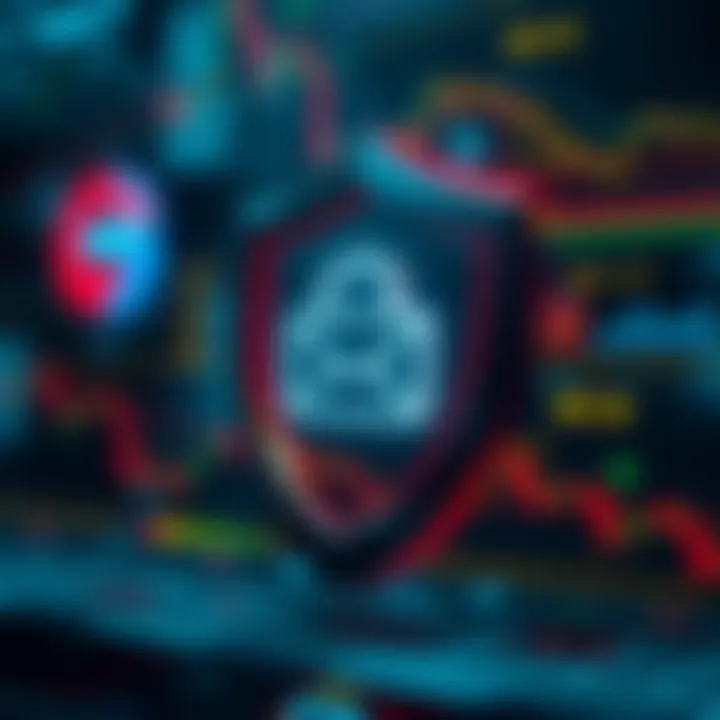 Secure login shield with email icon representing account protection