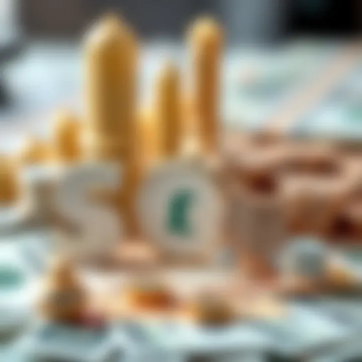 Illustration of Nigerian currency and US dollars with economic icons representing trade and finance