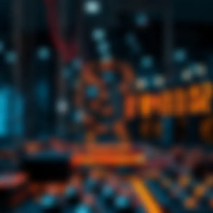 Quantum AI Applications Transforming Industry Conceptual representation of AI applications enhanced by quantum computing in diverse industries