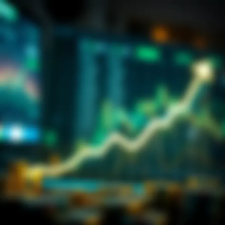 Graph showing upward trend in forex trading profits with Nigerian naira symbols