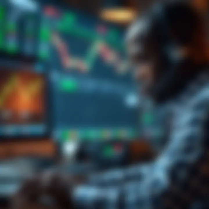 Risk Management and Technical Analysis Tools on Deriv.com for Nigerian Traders Nigerian trader using risk management tools and technical analysis features on Deriv.com