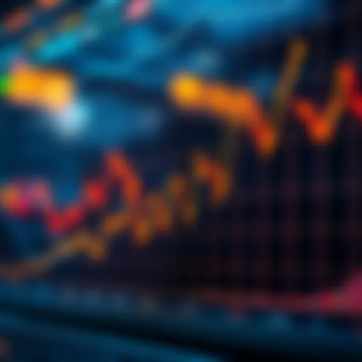 Graph showing upward and downward trends in Solana cryptocurrency price