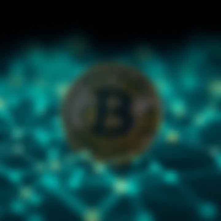 Illustration of Solana token with digital network background representing market factors