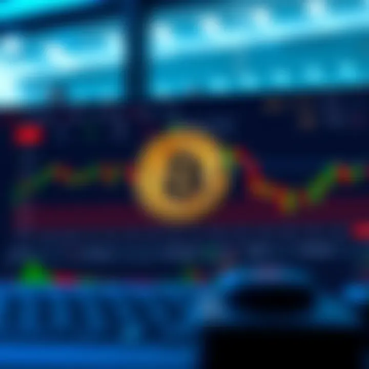 Dashboard view of a cryptocurrency exchange platform showcasing various digital coins and trading options