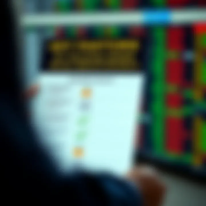 Graphic showing regulatory checklist and security symbols representing trusted broker criteria