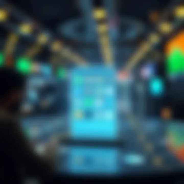 Illustration of a secure digital marketplace for buying and selling mobile applications