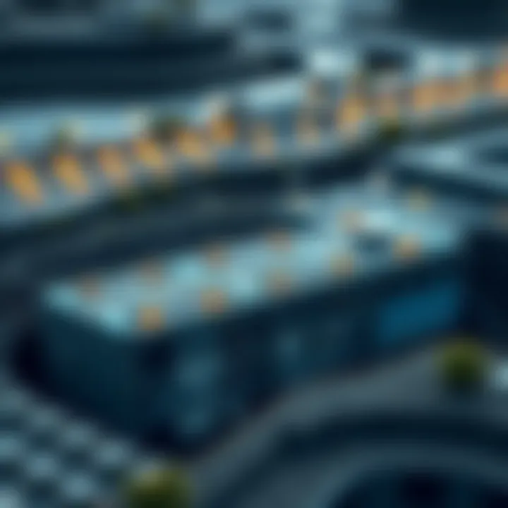 Diagram depicting water management infrastructure enhanced by Aquafunded solutions with emphasis on efficiency and environmental balance