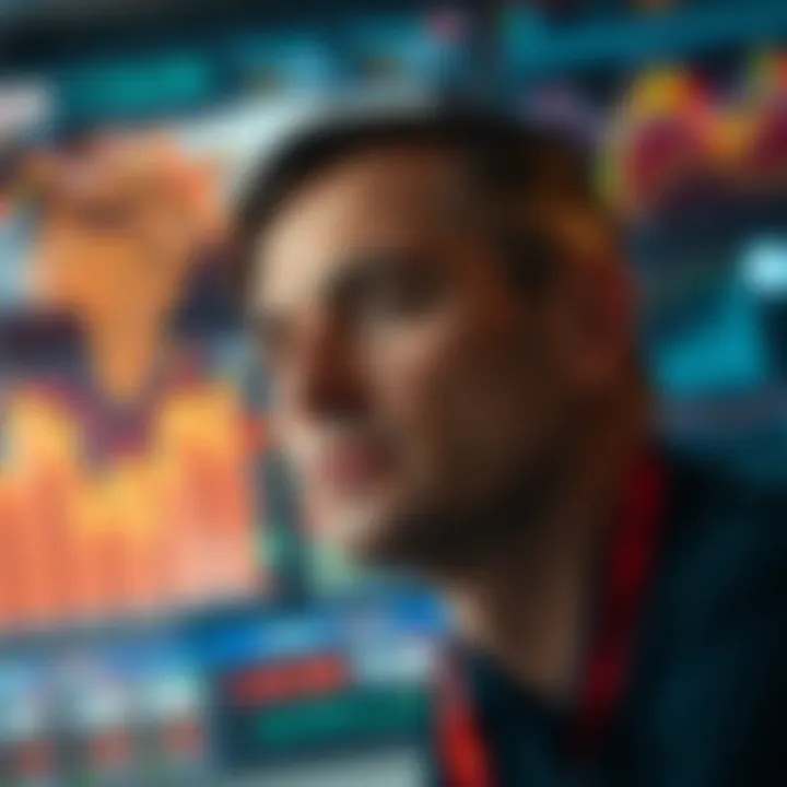 Global Currency Trading and Strategic Insights Inspired by Bill Lipschutz Abstract representation of global currency exchange with trading strategy concepts