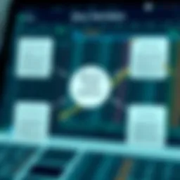 Diagram showing binary trade options and potential outcomes