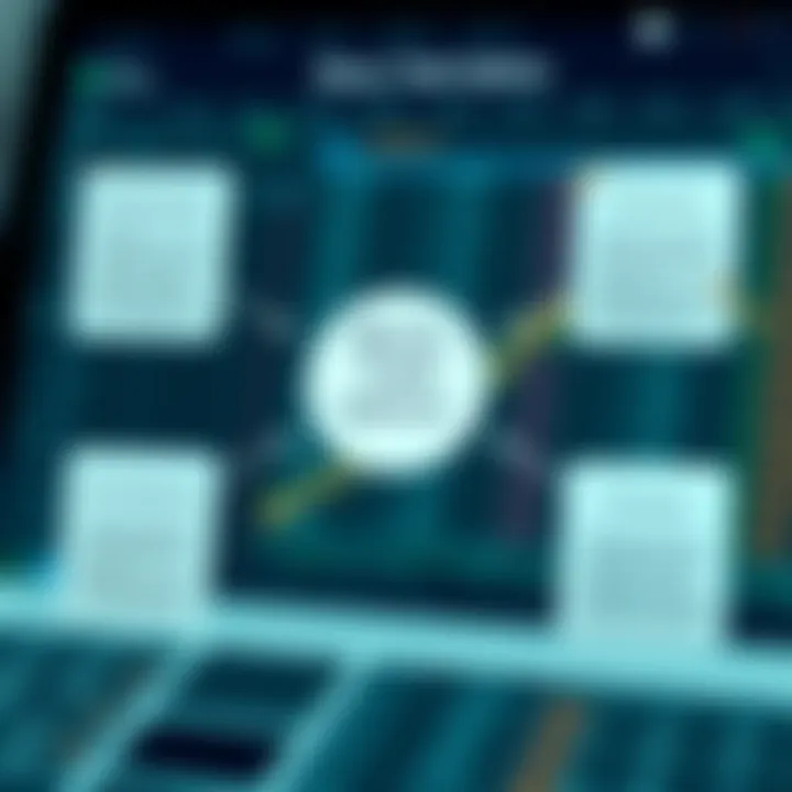 Diagram showing binary trade options and potential outcomes