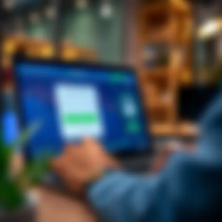 User logging into Deriv.com platform on a laptop showing secure login interface