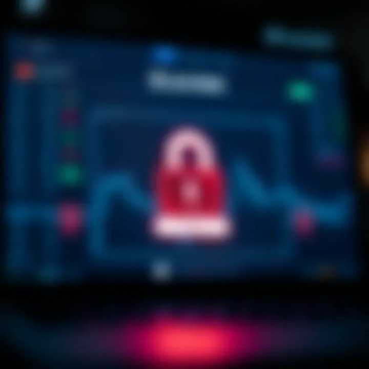 Secure login screen of Pocket Options platform with encryption symbols