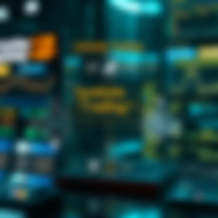 Diagram showing the concept of synthetic trading with interconnected financial instruments