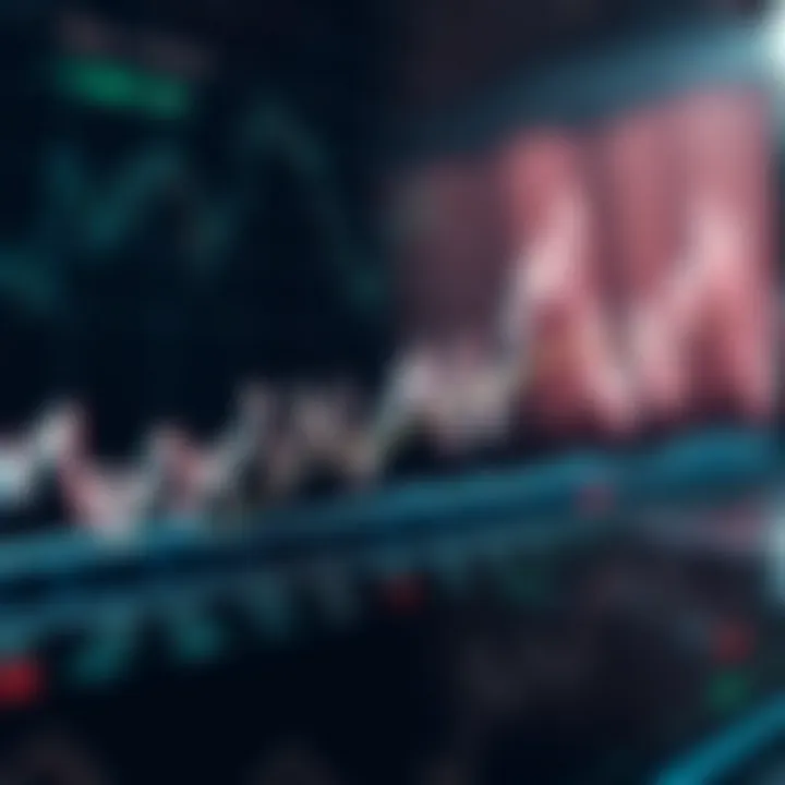 Graph showing fluctuations in a financial volatility index over time