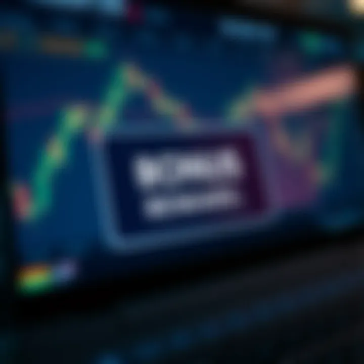 Illustration showing a digital bonus reward notification on a trading platform interface with currency symbols