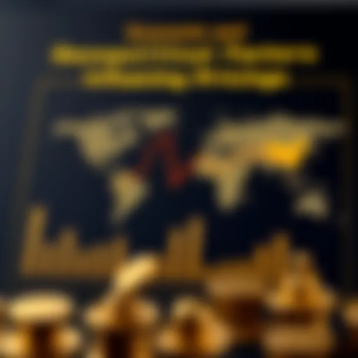 Economic and Geopolitical Factors Influencing Gold Pricing Graphic illustrating economic indicators and geopolitical events impacting gold prices