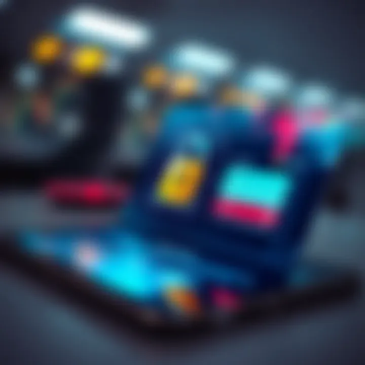 Illustration of security features including two-factor authentication and secure login on a digital device