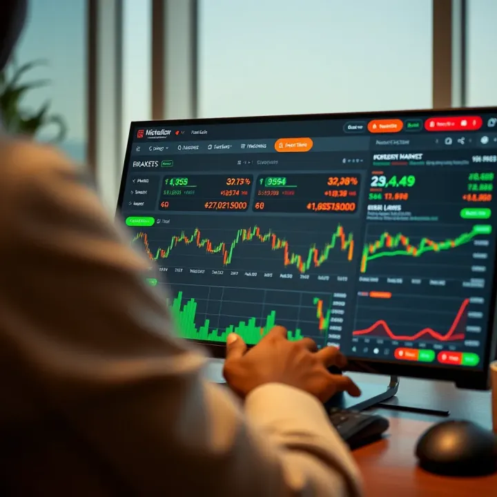 User-friendly broker website interface displaying Nigerian market data and financial tools