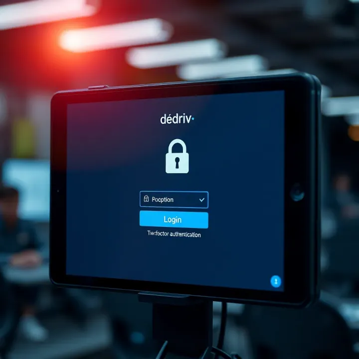 Secure login screen with two-factor authentication for app.deriv.com platform