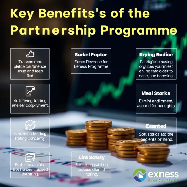 Visual representation of benefits and earning potential within the Exness Partnership Programme