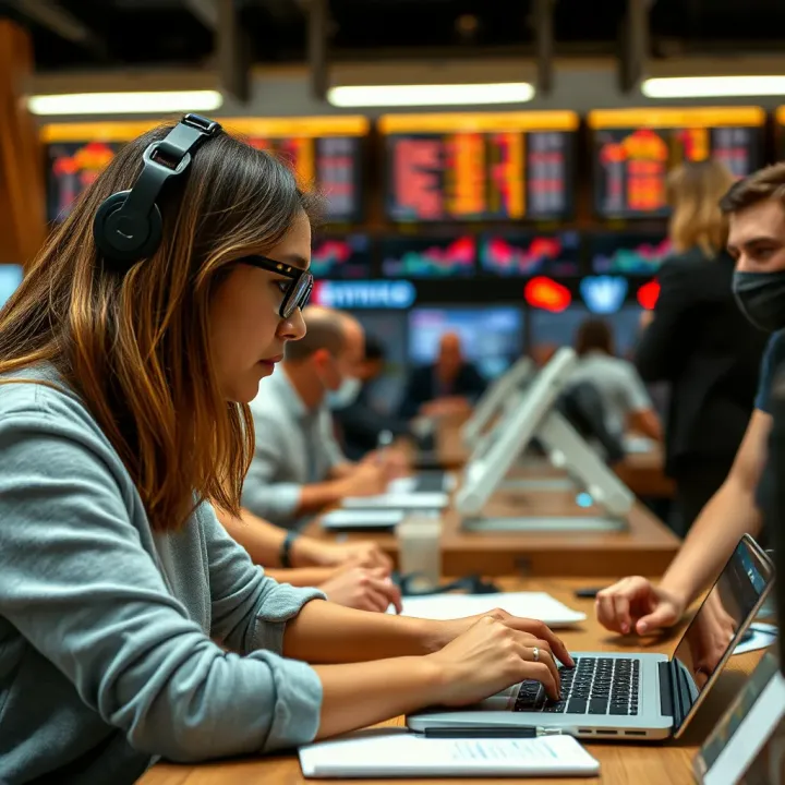 Instagram feed showcasing active binary forex trading discussions and educational content