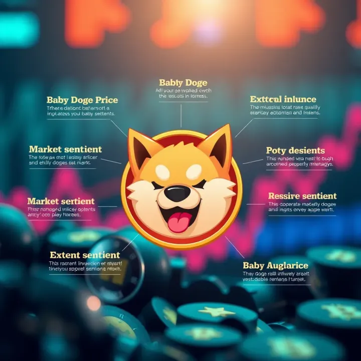 Conceptual graphic illustrating factors affecting cryptocurrency price including market sentiment and external influences