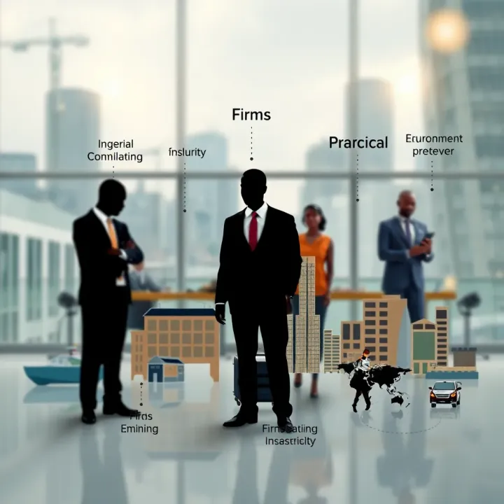 Illustration of various firm types operating within Nigeria's economic environment highlighting diverse industries and market roles