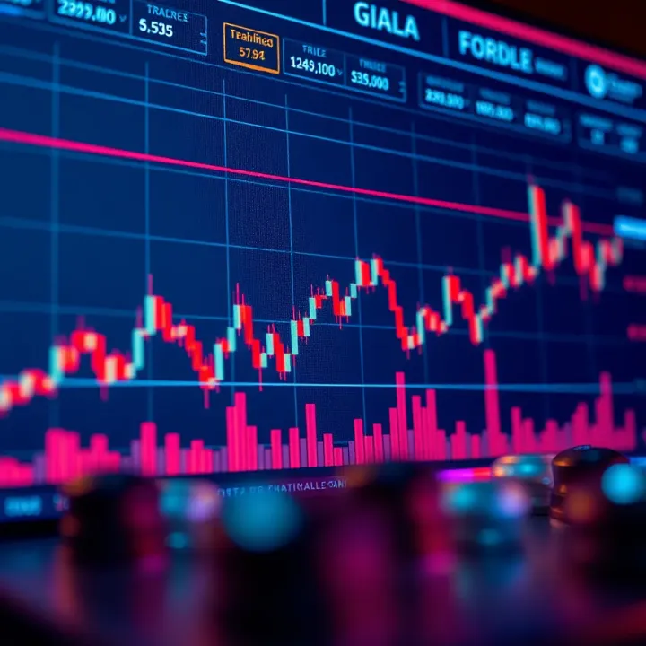 Graph showing Gala cryptocurrency price trends and forecast analysis