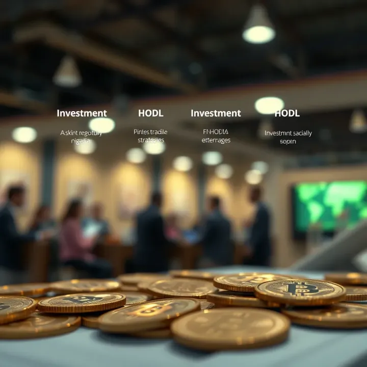 Illustration comparing different investment strategies in Nigeria with emphasis on HODL approach
