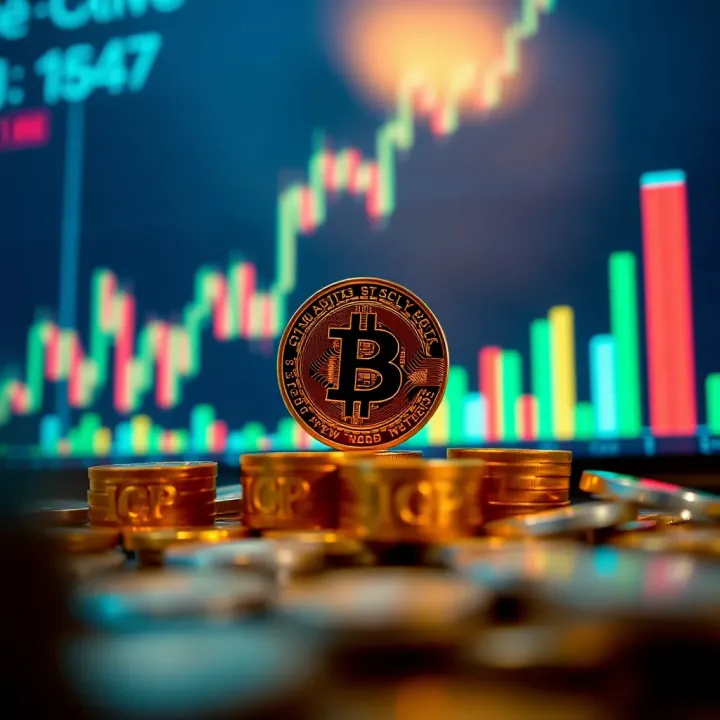 Graph showing ICP coin price trends and market fluctuations