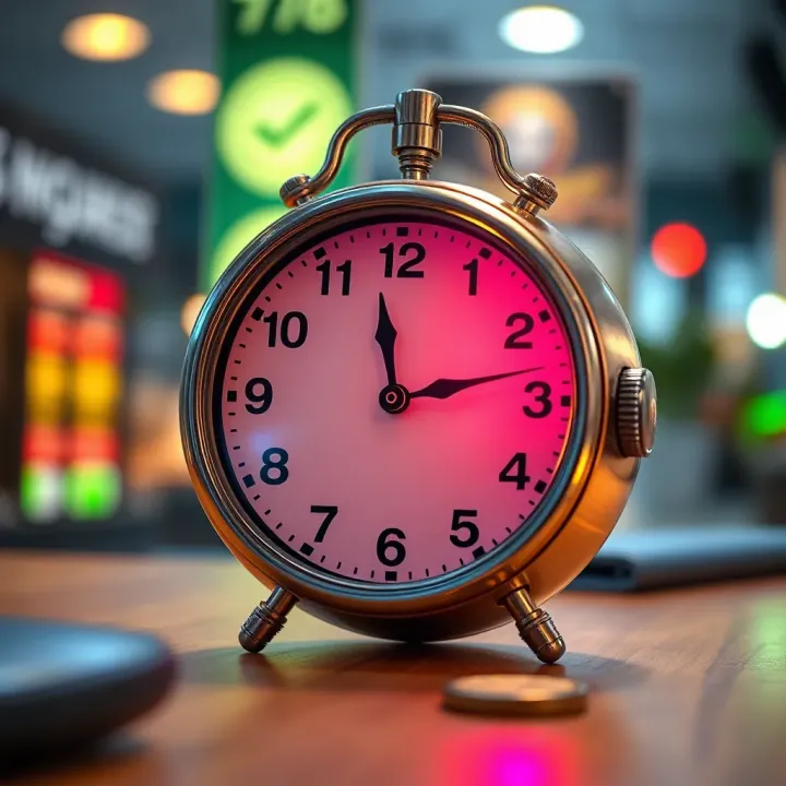Clock highlighting peak trading hours suitable for EUR/USD trades from Nigeria