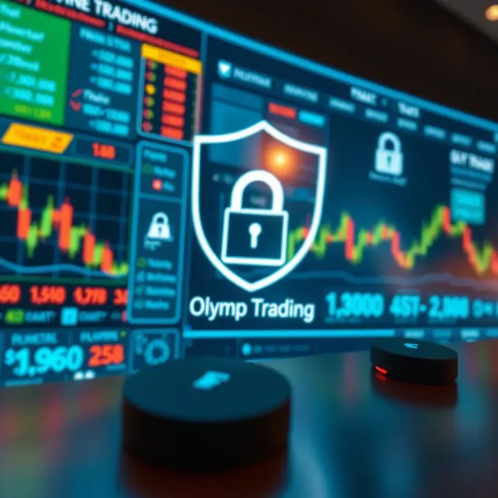 Conceptual representation of secure online trading with regulatory compliance symbols