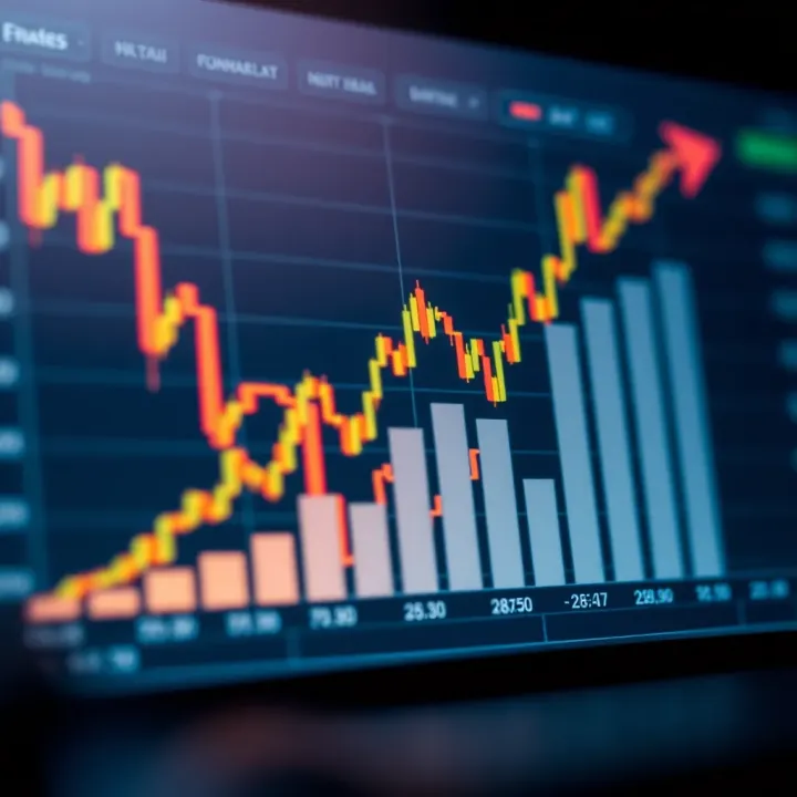 Graph showing financial growth and forex trading trends in Nigeria