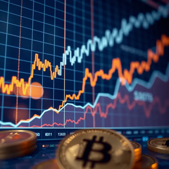 Graph displaying rising trends in Nigerian cryptocurrency market
