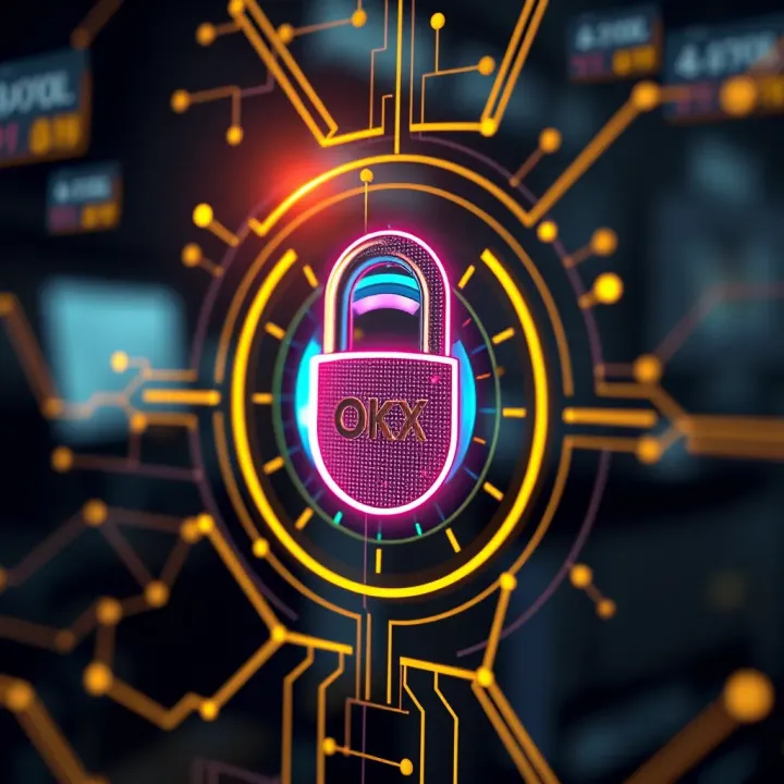 Secure digital lock symbolizing strong security features in Memefi OKX Wallet for Nigerian users