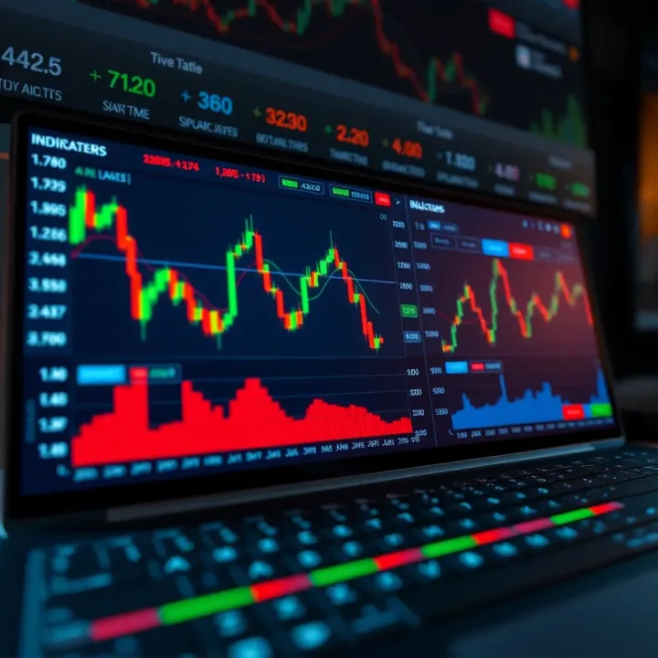 Dashboard showing real-time market data and customizable indicators on a binary options platform