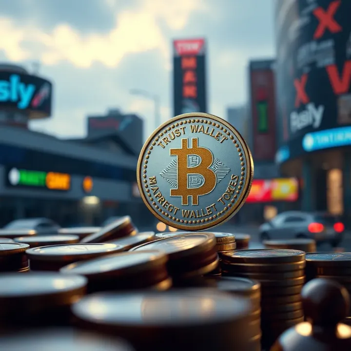 Conceptual visualization of market forces impacting Trust Wallet Token valuation