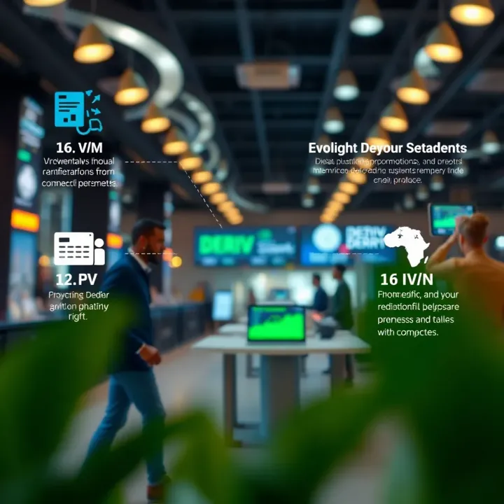 Illustration showing various types of promotions available on Deriv trading platform for Nigerian traders