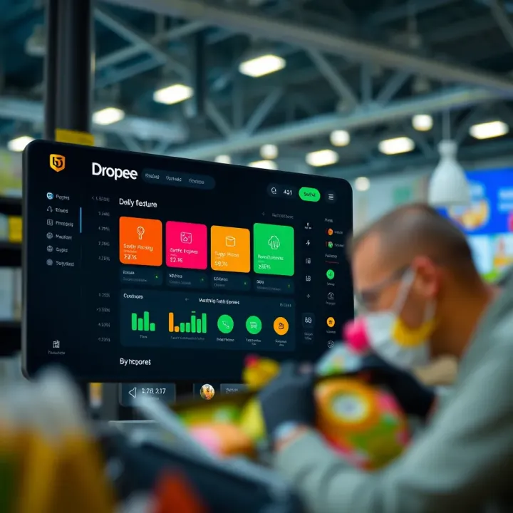 Dashboard showing bulk purchasing options and supply management features on Dropee platform