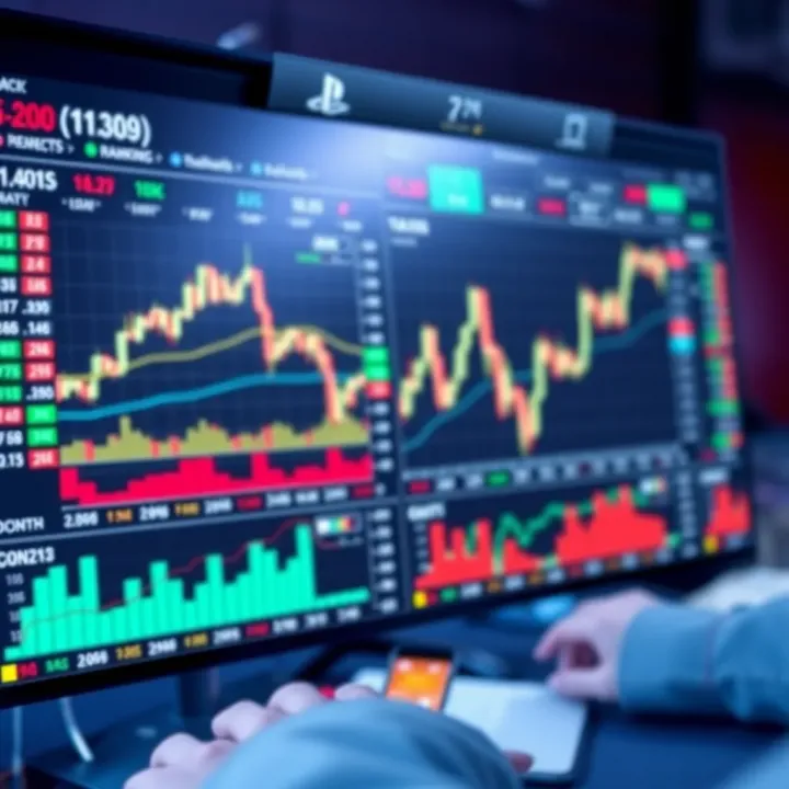 Virtual forex trading competition interface showing real-time charts and leaderboards